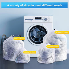 Mesh Laundry Bag Drawstring Travel Wash Bags 80x60cm