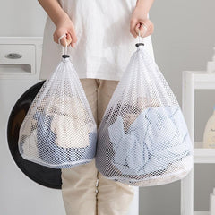 Mesh Laundry Bag Drawstring Travel Wash Bags 80x60cm