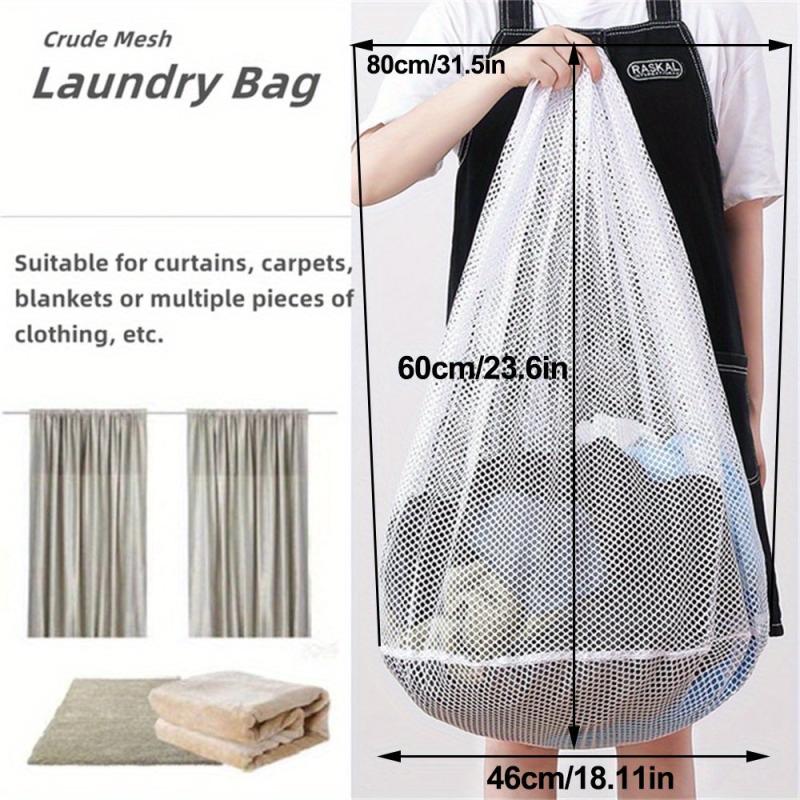 Mesh Laundry Bag Drawstring Travel Wash Bags 80x60cm