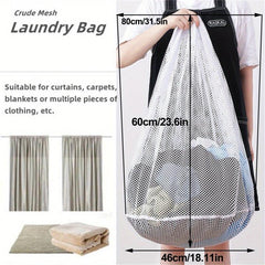 Mesh Laundry Bag Drawstring Travel Wash Bags 80x60cm