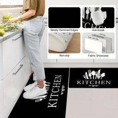 Soft Thickened Kitchen Mat Non-slip Waterproof Runner Rug