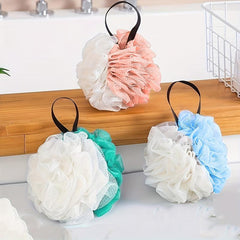 Double Shower Ball Mesh Sponge Body Scrubber for Bathing Experience