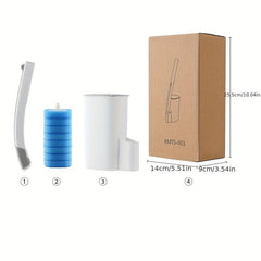 Disposable Toilet Brush Replacement Head Set - Household Cleaning Tools