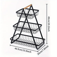 2 Tier Storage Basket Countertop For Bathroom
