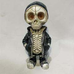 Halloween Skull Gnome Doll Resin Ornament Skeleton Figurines Home Decoration