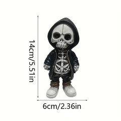 Halloween Skull Gnome Doll Resin Ornament Skeleton Figurines Home Decoration