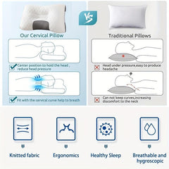 Cervical Neck Pillow for Sleeping 3D SPA Massage Pillow