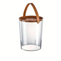 Clear Food Jar With Handle Plastic Basket For Rice Grain Household Fruit Basket