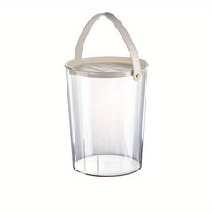 Clear Food Jar With Handle Plastic Basket For Rice Grain Household Fruit Basket