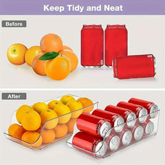 Refrigerator Beverage Storage Box Can Filling Sorting Drawer Storage Rack