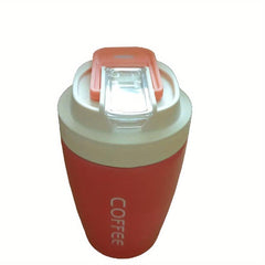 12.8oz Stainless Steel Thermal Coffee Mug with Straw