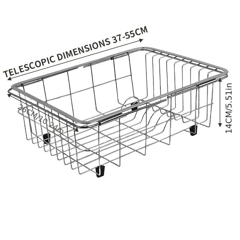 Stainless Steel Telescopic Drainage Basket for Kitchen Sink