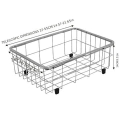 Stainless Steel Telescopic Drainage Basket for Kitchen Sink