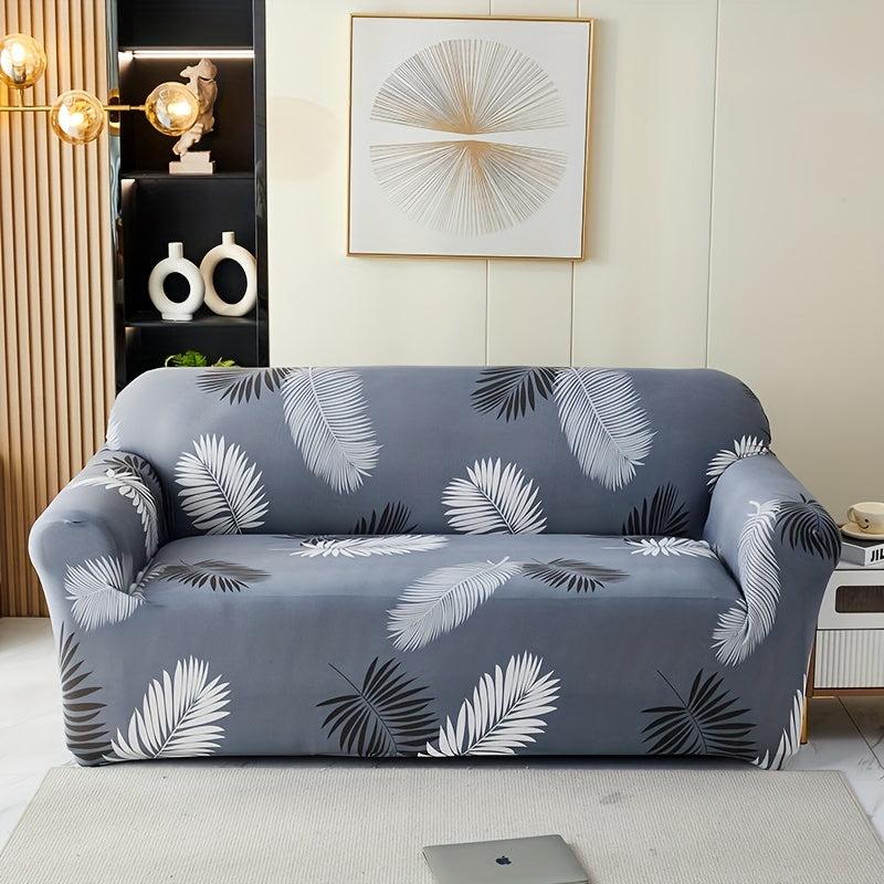 1pc Printed Sofa Slipcover, Protect Furniture, Decorate Home