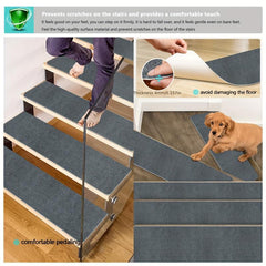 15pcs Carpet Stair Treads Non Slip Indoor Carpet Stair Runners For Wood Steps