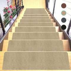 15pcs Carpet Stair Treads Non Slip Indoor Carpet Stair Runners For Wood Steps