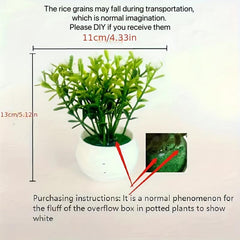 Realistic Artificial Succulent Plant with Pot for Home and Office Decor