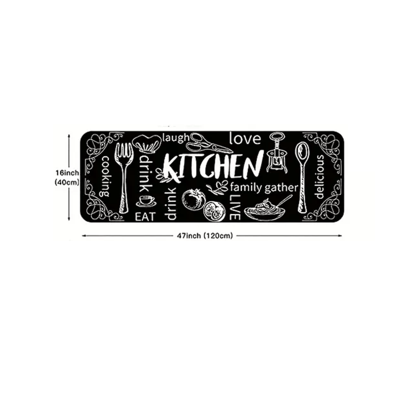 Anti Fatigue Kitchen Mat Thick Cushioned Kitchen Rug Waterproof Carpet