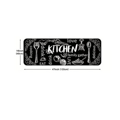 Anti Fatigue Kitchen Mat Thick Cushioned Kitchen Rug Waterproof Carpet