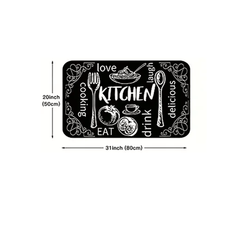 Anti Fatigue Kitchen Mat Thick Cushioned Kitchen Rug Waterproof Carpet