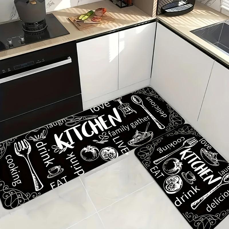 Anti Fatigue Kitchen Mat Thick Cushioned Kitchen Rug Waterproof Carpet