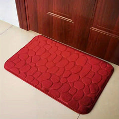 Coral Fleece Memory Cotton Foot Pad, Thickened Absorbent Floor Mat