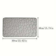 Coral Fleece Memory Cotton Foot Pad, Thickened Absorbent Floor Mat