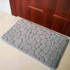 Coral Fleece Memory Cotton Foot Pad, Thickened Absorbent Floor Mat