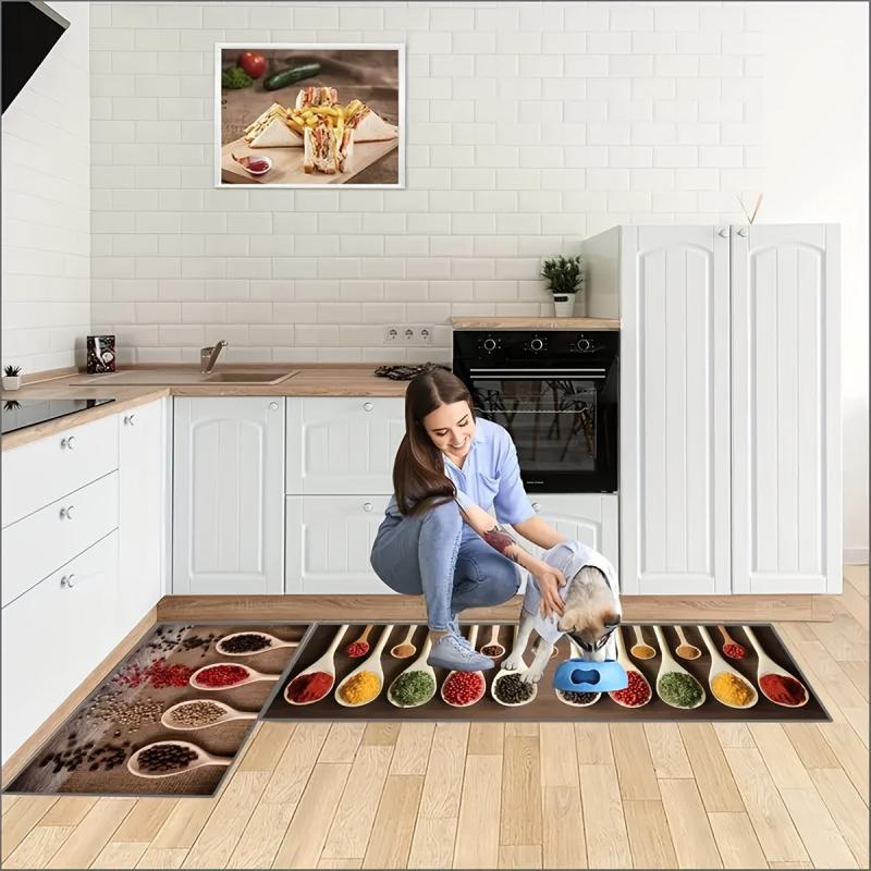 Soft Spices Kitchen Mat Anti Slip Hallway Balcon Carpet