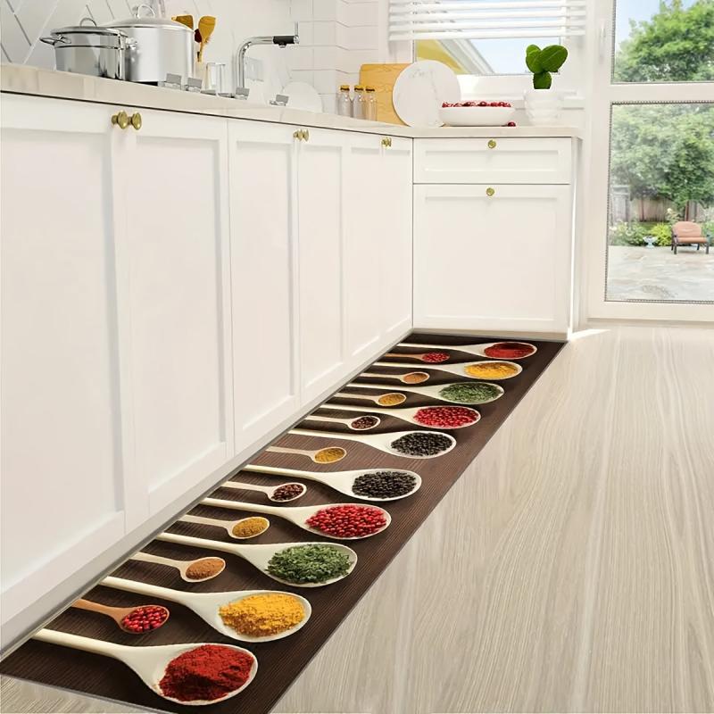 Soft Spices Kitchen Mat Anti Slip Hallway Balcon Carpet