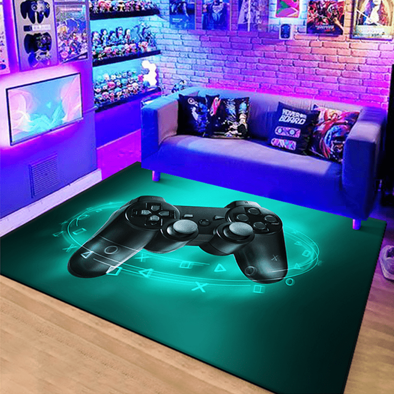 Non Slip 3D Gaming Rug for Boys Comfy and Durable Carpet for Gaming