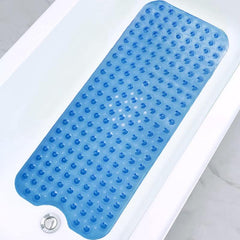 Non Slip Extra Long Bath Tub Mat with Suction Cups and Drain Holes