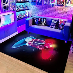 Teen Boys 3D Gaming Rug Non-slip Gamepad Carpet
