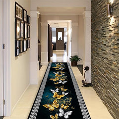 Floral Hallway Rug Upholstered Anti Fatigue Kitchen Rug Set