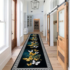 Floral Hallway Rug Upholstered Anti Fatigue Kitchen Rug Set