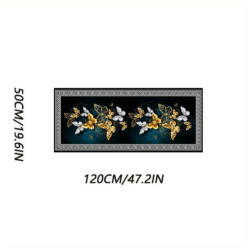 Floral Hallway Rug Upholstered Anti Fatigue Kitchen Rug Set