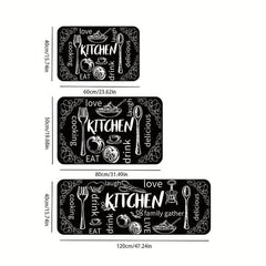 Non Slip Kitchen Bathroom Floor Mat Soft Waterproof Machine Washable
