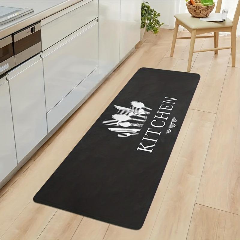 Kitchen Print Mat - Anti Slip Polyester Carpet