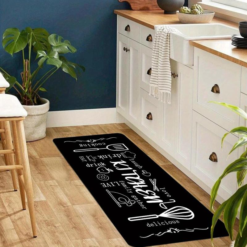 Heavy Duty Non Slip Kitchen Rug Waterproof Machine Washable