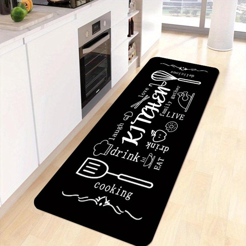 Heavy Duty Non Slip Kitchen Rug Waterproof Machine Washable