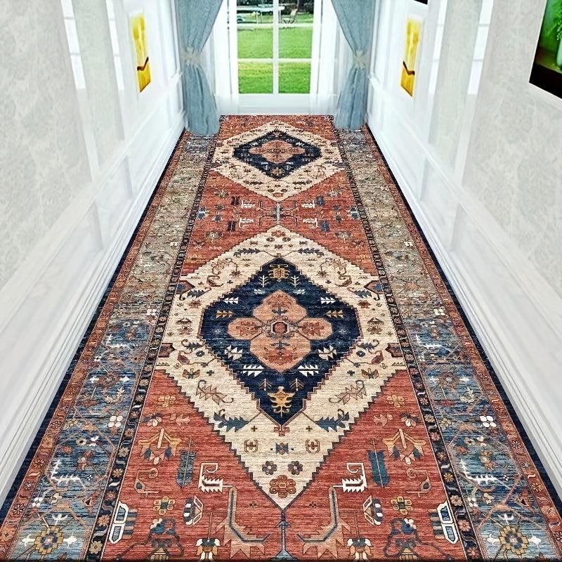 Vintage Boho Persian Runner Rug Soft Non Slip Machine Washable 2'x10'