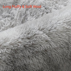 Soft Fuzzy Shaggy Rugs for Girls Bedroom - Fluffy Area Rug for Kids Room