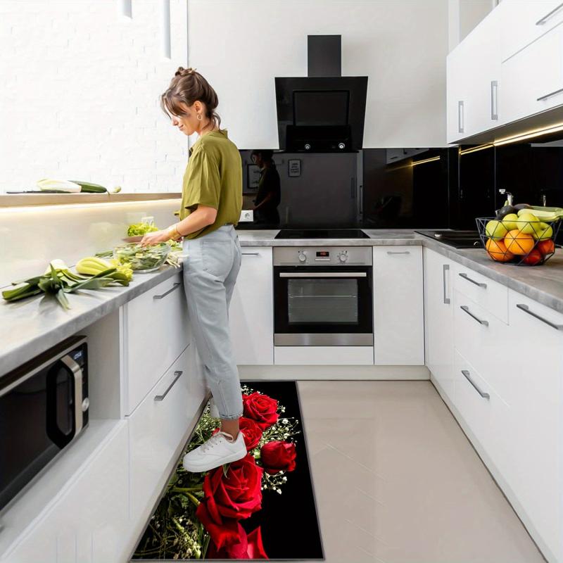 2pcs Soft Kitchen Rug Cushioned Anti Fatigue Kitchen Rug Waterproof