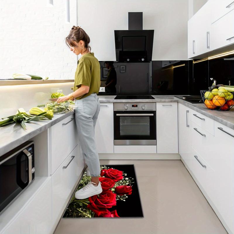 2pcs Soft Kitchen Rug Cushioned Anti Fatigue Kitchen Rug Waterproof