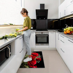 2pcs Soft Kitchen Rug Cushioned Anti Fatigue Kitchen Rug Waterproof
