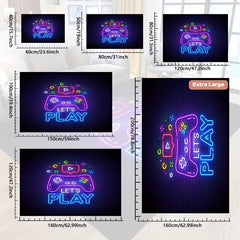 Large 3D Gaming Area Rug Machine Washable