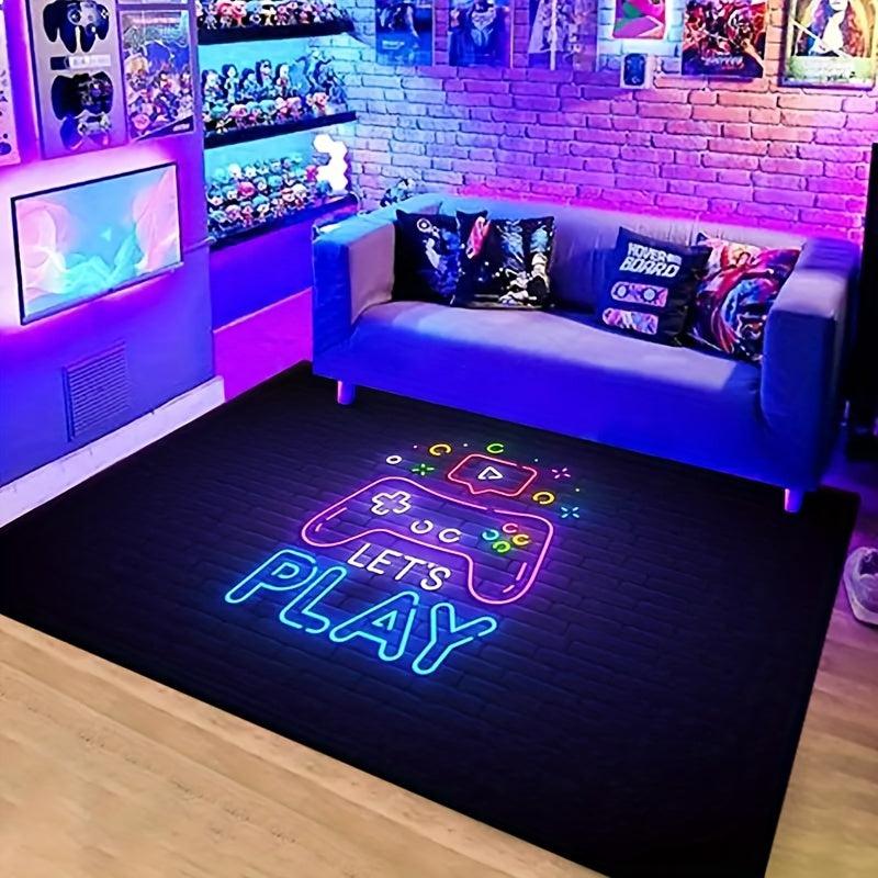 Large 3D Gaming Area Rug Machine Washable