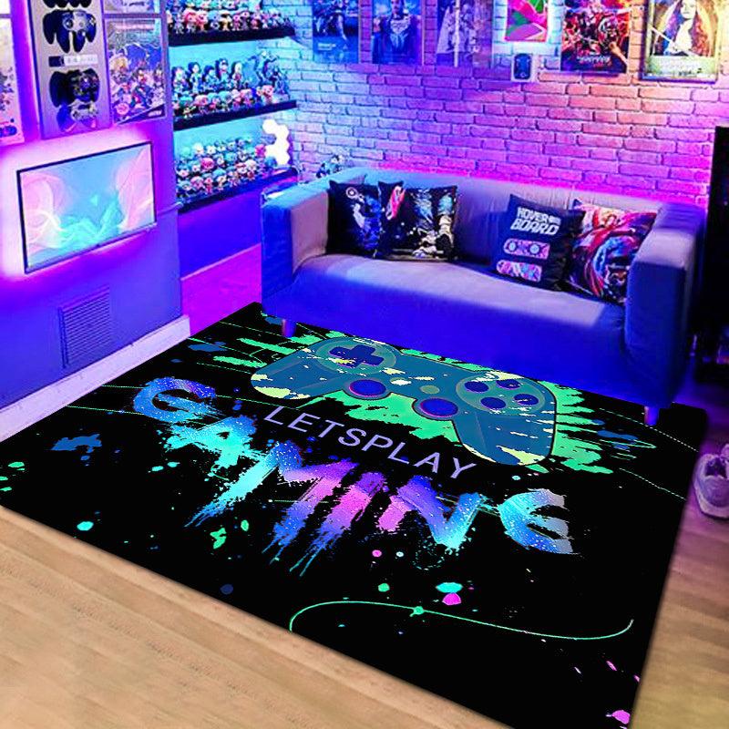Non Slip Gamer Rug with Game Controller - Teen Room Decor