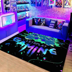 Non Slip Gamer Rug with Game Controller - Teen Room Decor
