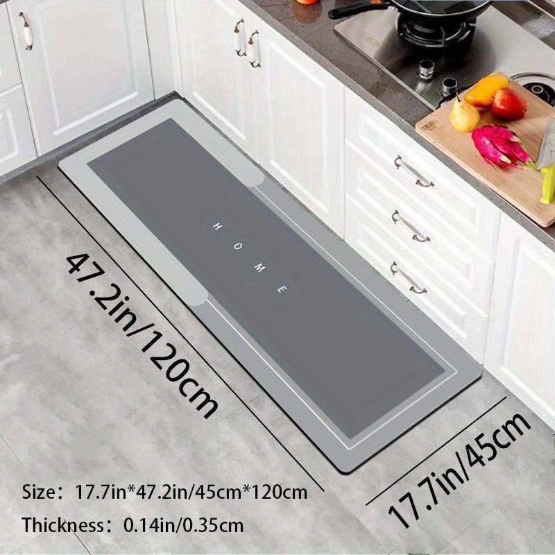 Soft Diatom Mud Kitchen Mat Non-slip Waterproof Runner Rug